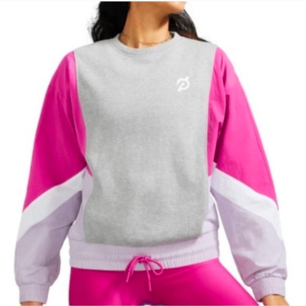 Peloton Chic Fabric Mix Pullover sweatshirt